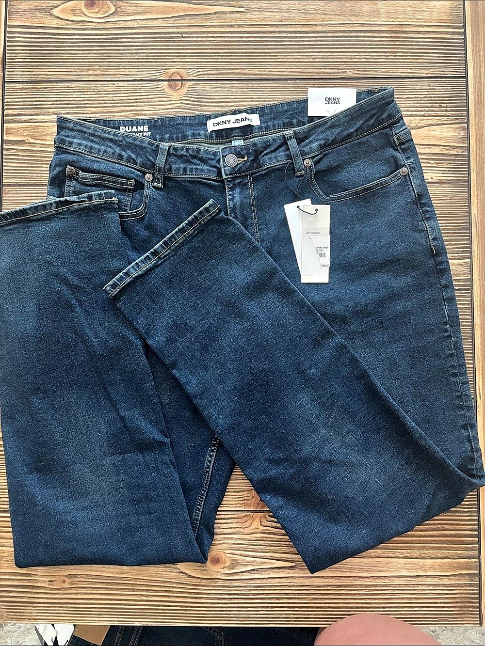 DKNY Straight Fit Stretch Denim Men's Blue Jeans Waist 36 x Length 32 NWT